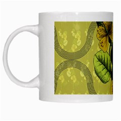 Flower Blossom White Mug by Sarkoni