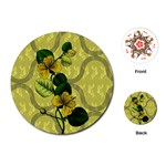 Flower Blossom Playing Cards Single Design (Round) Front