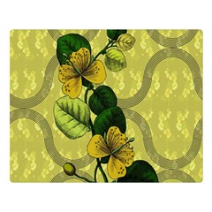 Flower Blossom Premium Plush Fleece Blanket (large) by Sarkoni