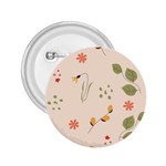 Spring Art Floral Pattern Design 2.25  Buttons Front