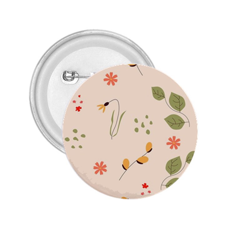 Spring Art Floral Pattern Design 2.25  Buttons