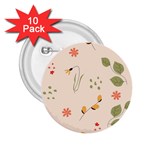 Spring Art Floral Pattern Design 2.25  Buttons (10 pack)  Front