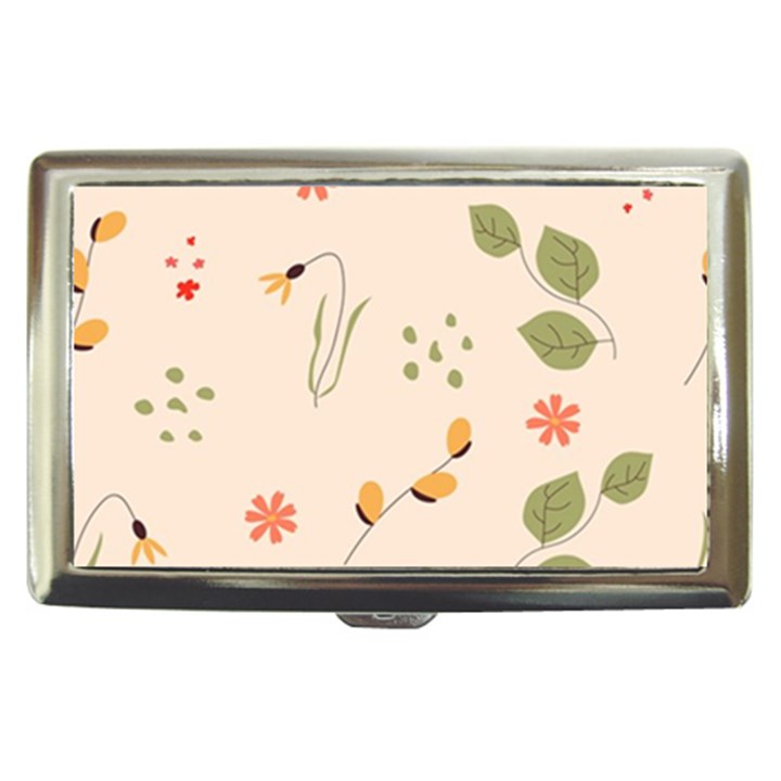 Spring Art Floral Pattern Design Cigarette Money Case