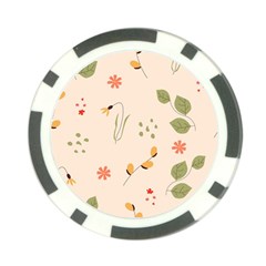 Spring Art Floral Pattern Design Poker Chip Card Guard by Sarkoni