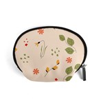 Spring Art Floral Pattern Design Accessory Pouch (Small) Front