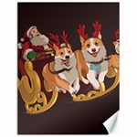 Christmas Santa Claus Dog Sled Canvas 12  x 16  11.86 x15.41  Canvas - 1