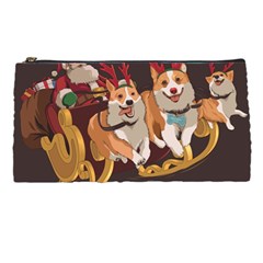 Christmas Santa Claus Dog Sled Pencil Case by Sarkoni