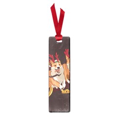 Christmas Santa Claus Dog Sled Small Book Marks by Sarkoni