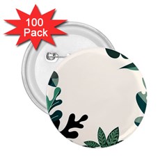 Leaves Plants Foliage Border 2.25  Buttons (100 pack) 