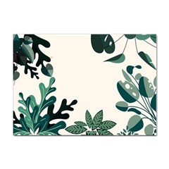 Leaves Plants Foliage Border Sticker A4 (10 pack)