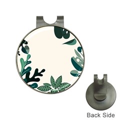 Leaves Plants Foliage Border Hat Clips with Golf Markers