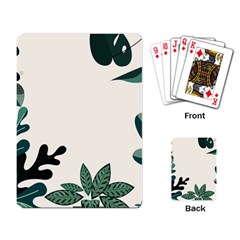 Leaves Plants Foliage Border Playing Cards Single Design (Rectangle)