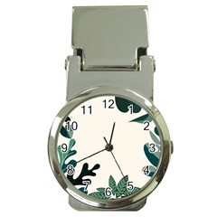 Leaves Plants Foliage Border Money Clip Watches