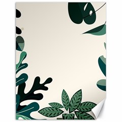 Leaves Plants Foliage Border Canvas 18  x 24 