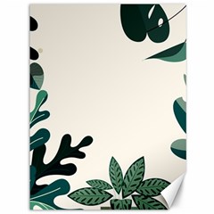 Leaves Plants Foliage Border Canvas 36  x 48 