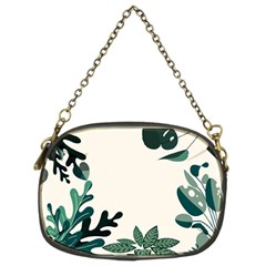 Leaves Plants Foliage Border Chain Purse (two Sides) by Sarkoni