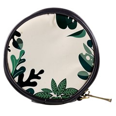 Leaves Plants Foliage Border Mini Makeup Bag