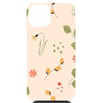 Spring Art Floral Pattern Design iPhone 14 Black UV Print Case Front