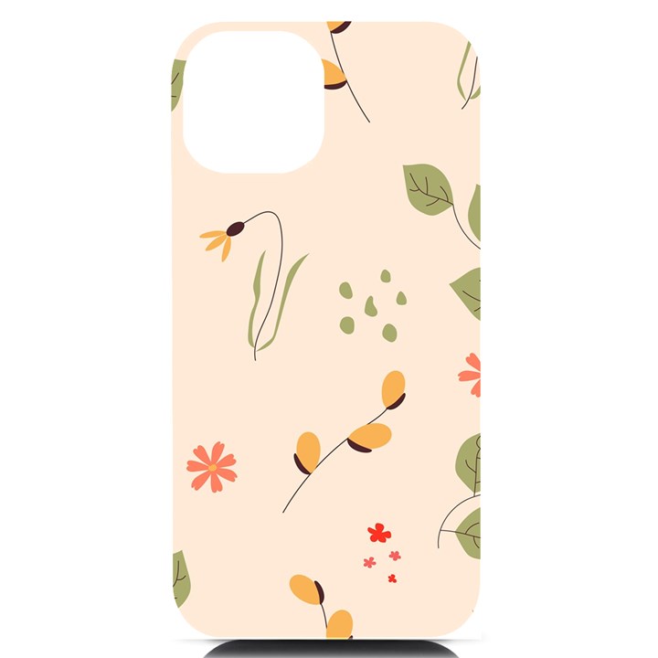 Spring Art Floral Pattern Design iPhone 14 Black UV Print Case