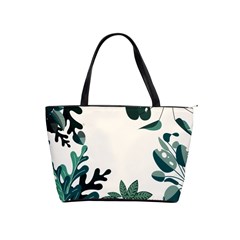 Leaves Plants Foliage Border Classic Shoulder Handbag