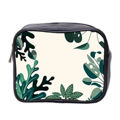 Leaves Plants Foliage Border Mini Toiletries Bag (Two Sides)