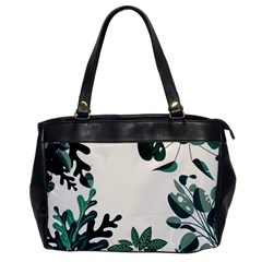 Leaves Plants Foliage Border Oversize Office Handbag