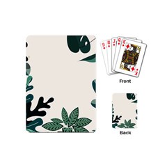 Leaves Plants Foliage Border Playing Cards Single Design (Mini)