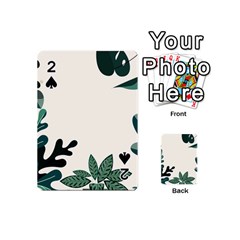 Leaves Plants Foliage Border Playing Cards 54 Designs (mini) by Sarkoni