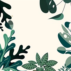 Leaves Plants Foliage Border Play Mat (Square)