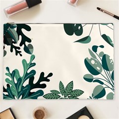 Leaves Plants Foliage Border Cosmetic Bag (XXL)