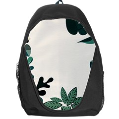 Leaves Plants Foliage Border Backpack Bag by Sarkoni