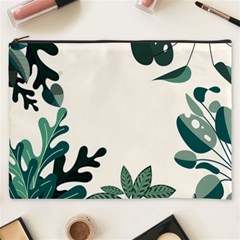 Leaves Plants Foliage Border Cosmetic Bag (XXXL)