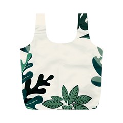 Leaves Plants Foliage Border Full Print Recycle Bag (m) by Sarkoni