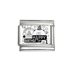 Happy Birthday Celebration Party Italian Charm (9mm) by Sarkoni