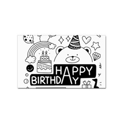 Happy Birthday Celebration Party Sticker (rectangular) by Sarkoni