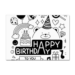 Happy Birthday Celebration Party Sticker A4 (10 Pack) by Sarkoni