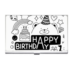 Happy Birthday Celebration Party Business Card Holder by Sarkoni