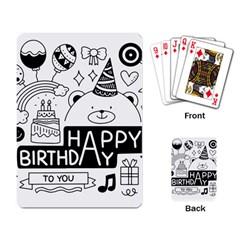 Happy Birthday Celebration Party Playing Cards Single Design (rectangle) by Sarkoni