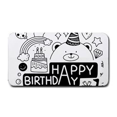 Happy Birthday Celebration Party Medium Bar Mat by Sarkoni