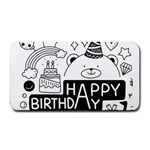 Happy Birthday Celebration Party Medium Bar Mat 16 x8.5  Bar Mat