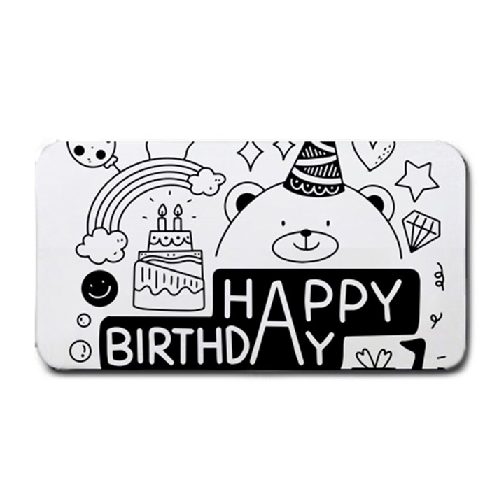 Happy Birthday Celebration Party Medium Bar Mat