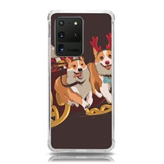 Christmas Santa Claus Dog Sled Samsung Galaxy S20 Ultra 6 9 Inch Tpu Uv Case by Sarkoni