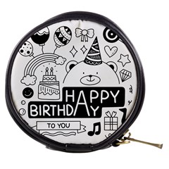 Happy Birthday Celebration Party Mini Makeup Bag by Sarkoni