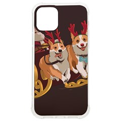 Christmas Santa Claus Dog Sled Iphone 12/12 Pro Tpu Uv Print Case by Sarkoni