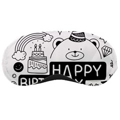 Happy Birthday Celebration Party Sleep Mask by Sarkoni