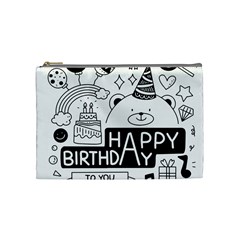 Happy Birthday Celebration Party Cosmetic Bag (medium) by Sarkoni