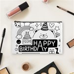 Happy Birthday Celebration Party Cosmetic Bag (Medium) Front