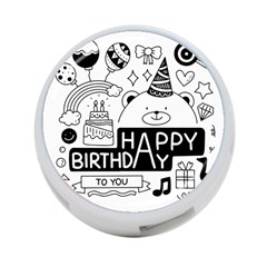 Happy Birthday Celebration Party 4-port Usb Hub (one Side) by Sarkoni