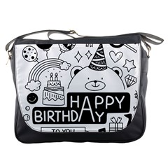 Happy Birthday Celebration Party Messenger Bag by Sarkoni