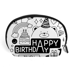 Happy Birthday Celebration Party Accessory Pouch (large) by Sarkoni